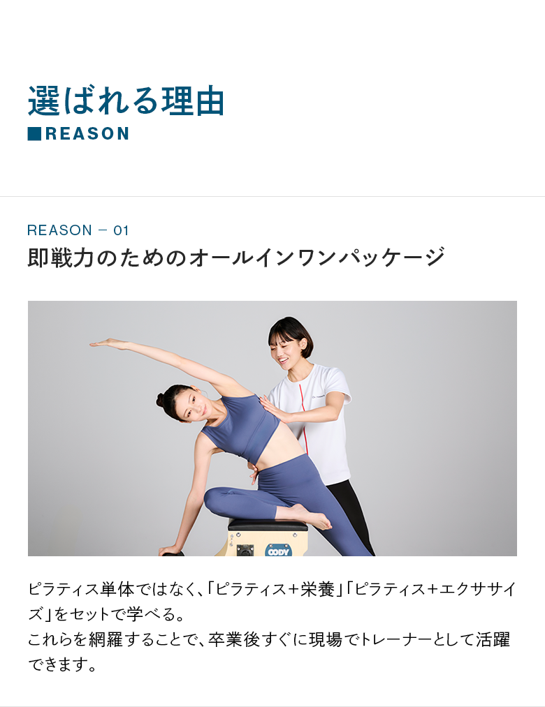 選ばれる理由 | 即戦力のためのオールインワンパッケージ
